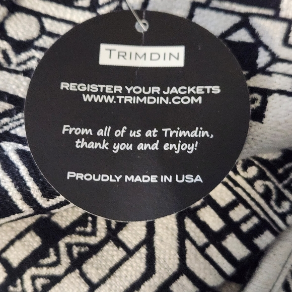 Trimdin Women's Large Pagoda Collection Onyx Reversible Blazer Jacket NEW - Picture 8 of 8